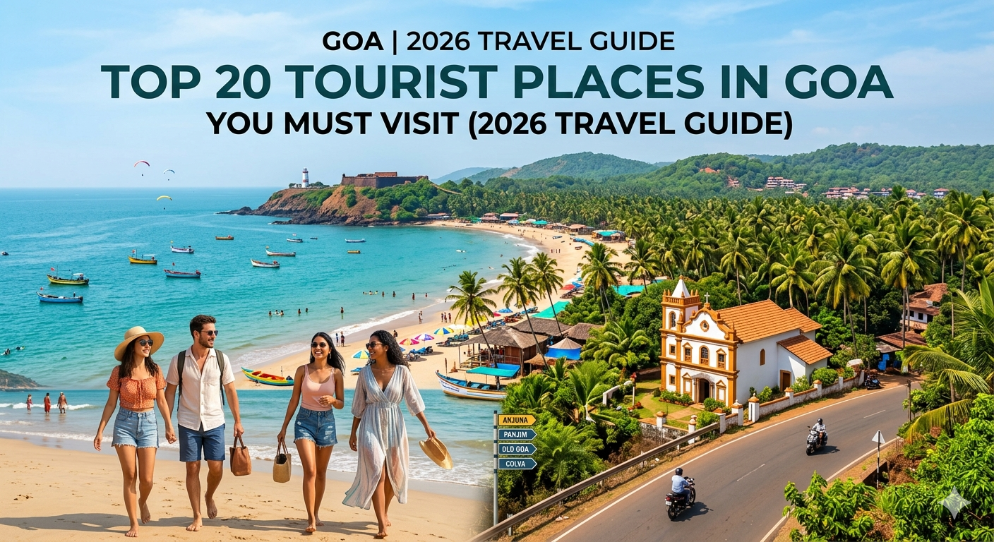 tourist places in goa beaches forts churches