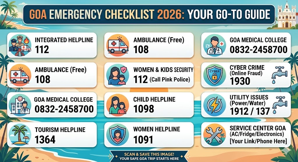 10 Essential Services & Toll-Free Numbers in Goa
